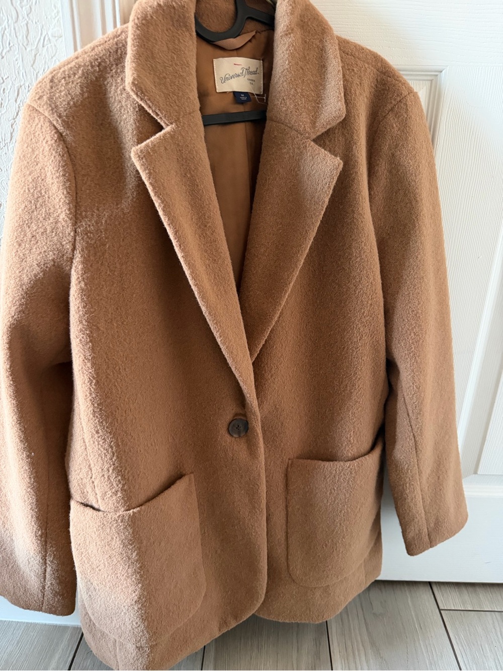 Universal Thread Camel Tan Tailored Coat Blazer Size M